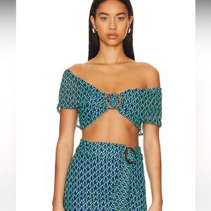 House of Harlow 1960 x REVOLVE Didier Top in Blue Multi
